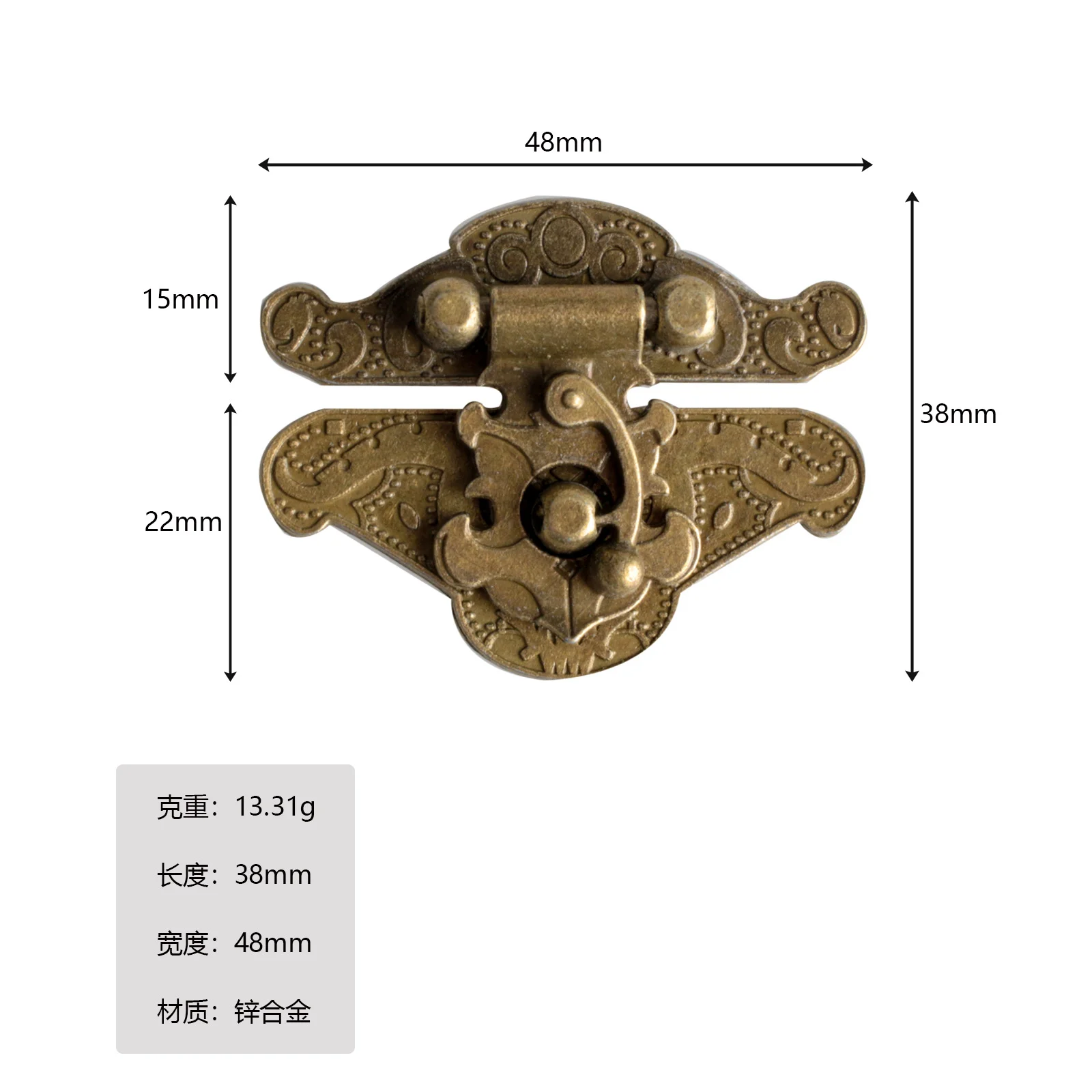 Antique Panel Box Buckle Chinese Style Wooden Box Lock Buckle Jewelry Box Buckle Zinc Alloy Buckle
Antique Panel Box Buckle Chinese Style Wooden Box Lock Buckle Jewelry Box Buckle Zinc Alloy Buckle