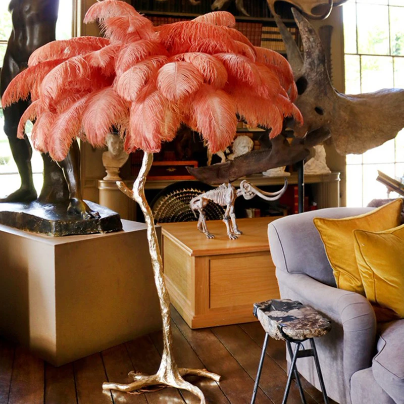LED Luxury Lobby Resin Ostrich Feathers Floor Lamp Decoration Tree Stand Floor Light
LED Luxury Lobby Resin Ostrich Feathers Floor Lamp Decoration Tree Stand Floor Light