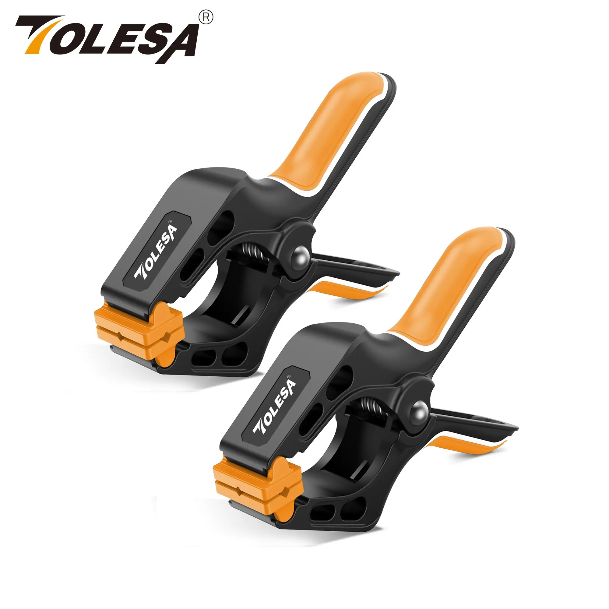 TOLESA 2PCS 10"(254mm) Spring Clamps for Woodworking Powerful Nylon Clamp Double Layer Handle for Gluing, Clamping and Securing
TOLESA 2PCS 10"(254mm) Spring Clamps for Woodworking Powerful Nylon Clamp Double Layer Handle for Gluing, Clamping and Securing