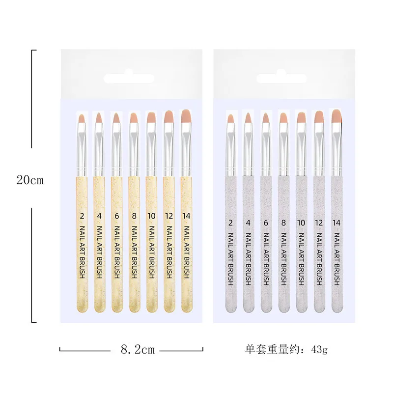 7Pcs Nail Art Brush Drawing Painting Clear Liner Pen Round Head Glittering Handle UV Gel Polish Manicure Tools Set
7Pcs Nail Art Brush Drawing Painting Clear Liner Pen Round Head Glittering Handle UV Gel Polish Manicure Tools Set