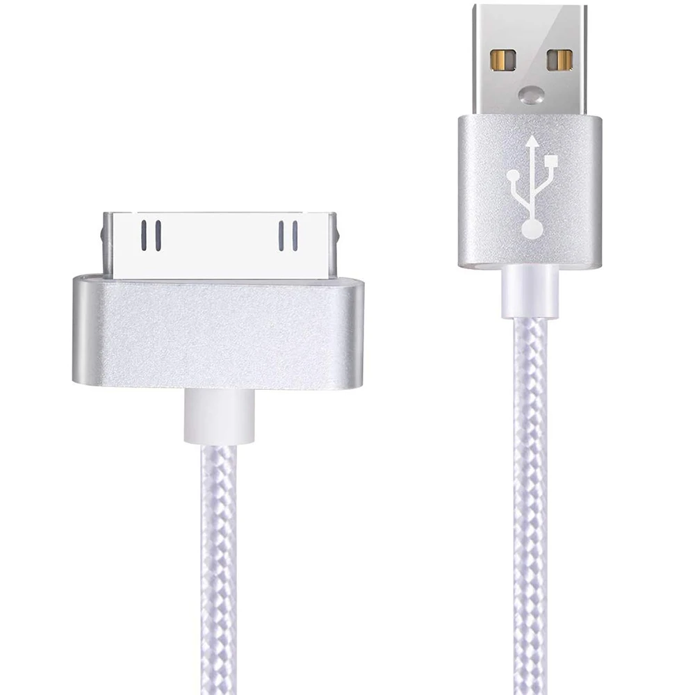 USB Cable for iPhone 30 Pin Nylon Braid Fast Charger Data Cable for Apple iPhone 4 4s 3G 3GS 2G iPad 1/2/3 iPod Touch iPod Nano
USB Cable for iPhone 30 Pin Nylon Braid Fast Charger Data Cable for Apple iPhone 4 4s 3G 3GS 2G iPad 1/2/3 iPod Touch iPod Nano