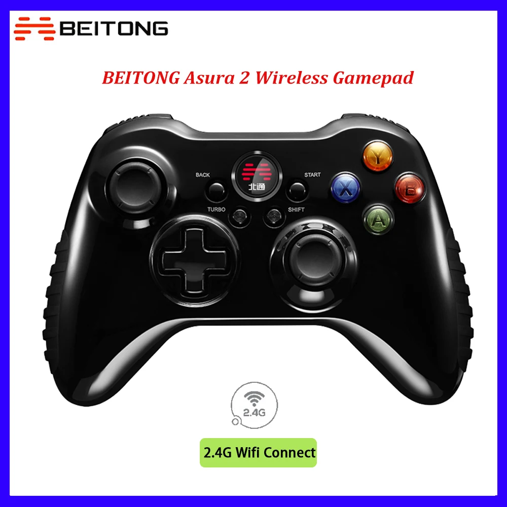 BEITONG Asura 2 Game Controller USB Wireless Gamepad Joystick 2.4G Receiver for PC Android Steam iOS Games Handle Accessories
BEITONG Asura 2 Game Controller USB Wireless Gamepad Joystick 2.4G Receiver for PC Android Steam iOS Games Handle Accessories