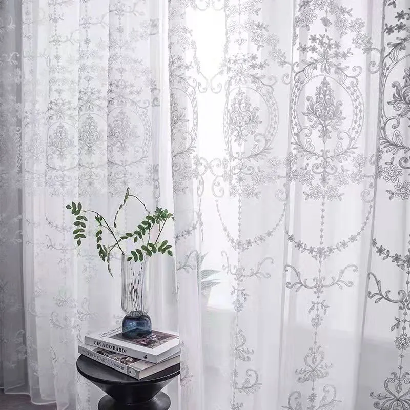 Embroidered Tulle Curtain European Style Window Screen Luxury Embroidered Window Screen Is Suitable For Living Room And Bedroom
Embroidered Tulle Curtain European Style Window Screen Luxury Embroidered Window Screen Is Suitable For Living Room And Bedroom