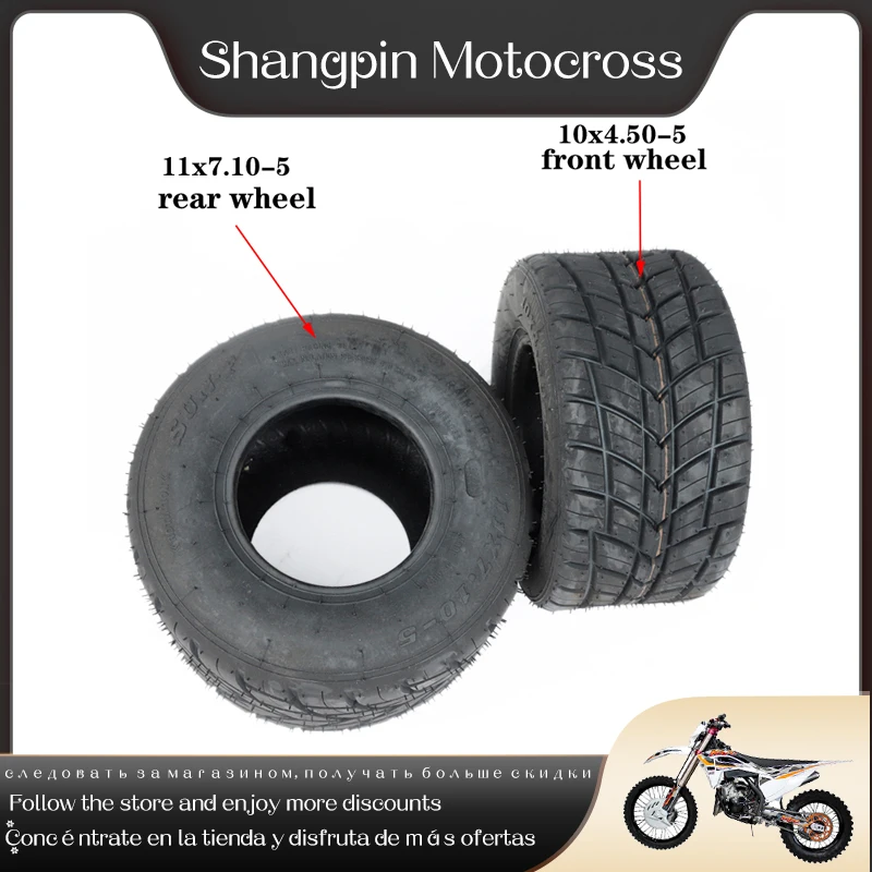 Drift Bike Wheels 5 Inches CST 11*7.10-5 Tire for Go Kart Smooth and Easy to Drift Tyre 10X7.10-5 Tyre Accessories
Drift Bike Wheels 5 Inches CST 11*7.10-5 Tire for Go Kart Smooth and Easy to Drift Tyre 10X7.10-5 Tyre Accessories