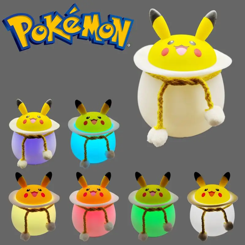 Pokémon Anime Figure Pikachu Kawaii Silicone Night Light Iridescent USB Pat Light Toys Children Birthday Valentine's Day Gifts
Pokémon Anime Figure Pikachu Kawaii Silicone Night Light Iridescent USB Pat Light Toys Children Birthday Valentine's Day Gifts
