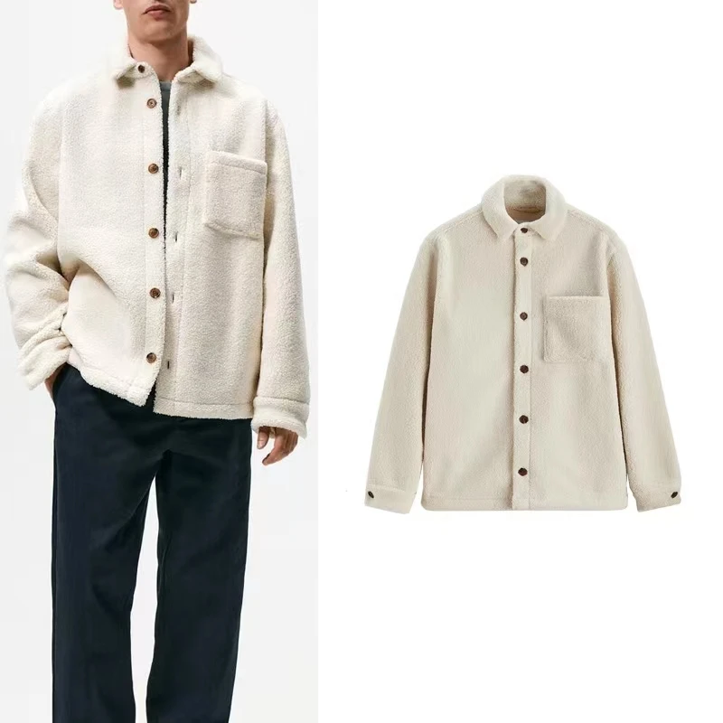 Плюшевое пальто, новинка, Весенняя модная флисовая рубашка, пальто, Мужская трендовая дикая Повседневная Свободная верхняя одежда, Толстая теплая куртка из ягненка, мужская куртка RA
Плюшевое пальто, новинка, Весенняя модная флисовая рубашка, пальто, Мужская трендовая дикая Повседневная Свободная верхняя одежда, Толстая теплая куртка из ягненка, мужская куртка RA