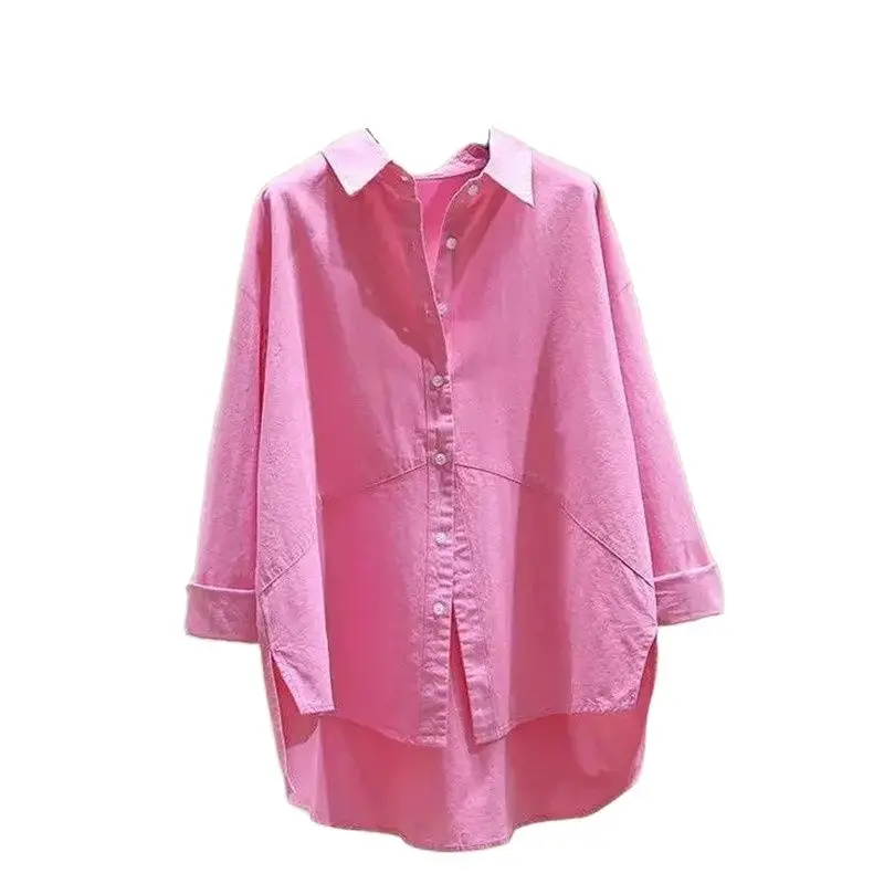 Female pure cotton long sleeved shirt women's new loose casual shirt coat casual blouse P3 778
Female pure cotton long sleeved shirt women's new loose casual shirt coat casual blouse P3 778