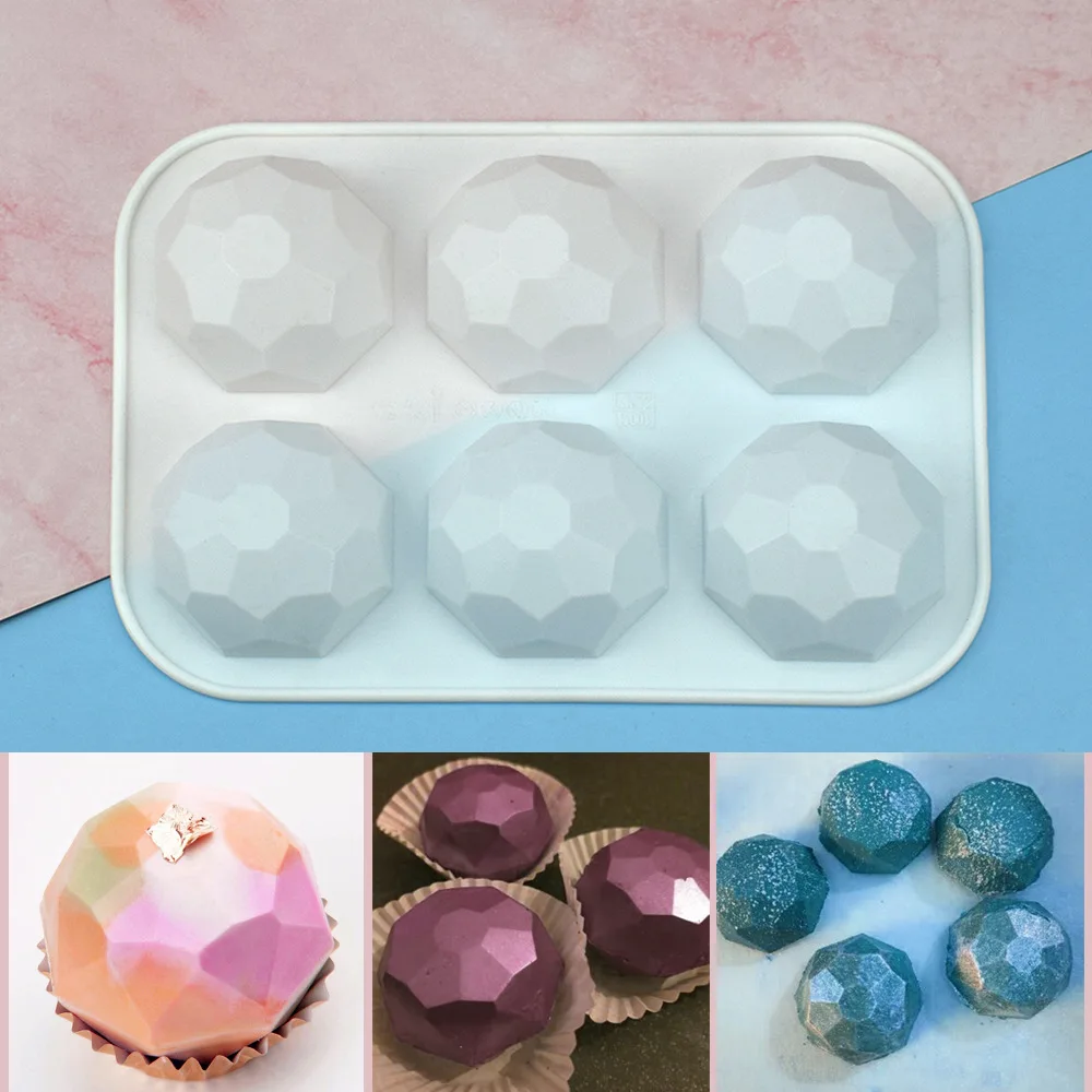 3D Diamond Chocolate Mold Mousse Cake Silicone Mould Cookie Fondant Pastry Making Molds Cake Decorating Tool Baking Accessories
3D Diamond Chocolate Mold Mousse Cake Silicone Mould Cookie Fondant Pastry Making Molds Cake Decorating Tool Baking Accessories