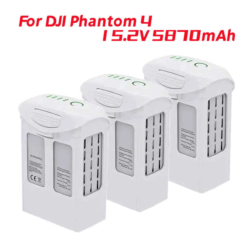 DJI Phantom 4 15.2V 5870mAh Intelligent Flight Replacement Battery for DJI Phantom 4 Series Drones DJI Phantom 4 Phantom 4 Pro 
DJI Phantom 4 15.2V 5870mAh Intelligent Flight Replacement Battery for DJI Phantom 4 Series Drones DJI Phantom 4 Phantom 4 Pro