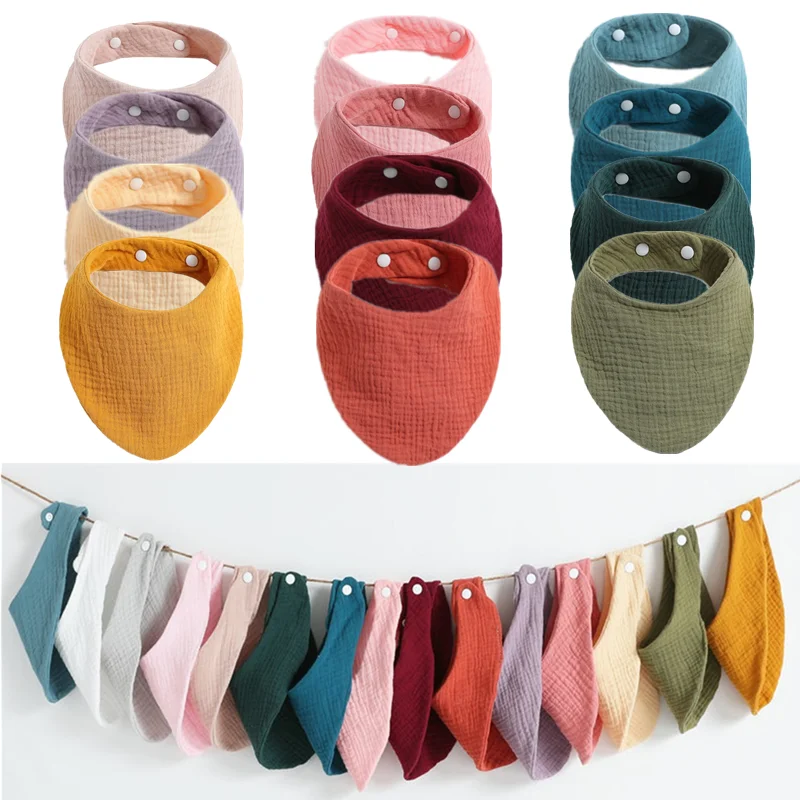 3Pcs/Lot Baby Bibs Muslin Cotton Stuff Newborn Solid Color Snap Button Soft Triangle Saliva Towel Burp Cloth Feeding Drool Bibs
3Pcs/Lot Baby Bibs Muslin Cotton Stuff Newborn Solid Color Snap Button Soft Triangle Saliva Towel Burp Cloth Feeding Drool Bibs
