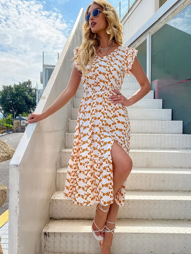 Spring New Floral Dress Women Dress Casual Short Sleeve High Waist Print Bandage Dress For Women 2022 Summer Dress Vestidos
Spring New Floral Dress Women Dress Casual Short Sleeve High Waist Print Bandage Dress For Women 2022 Summer Dress Vestidos