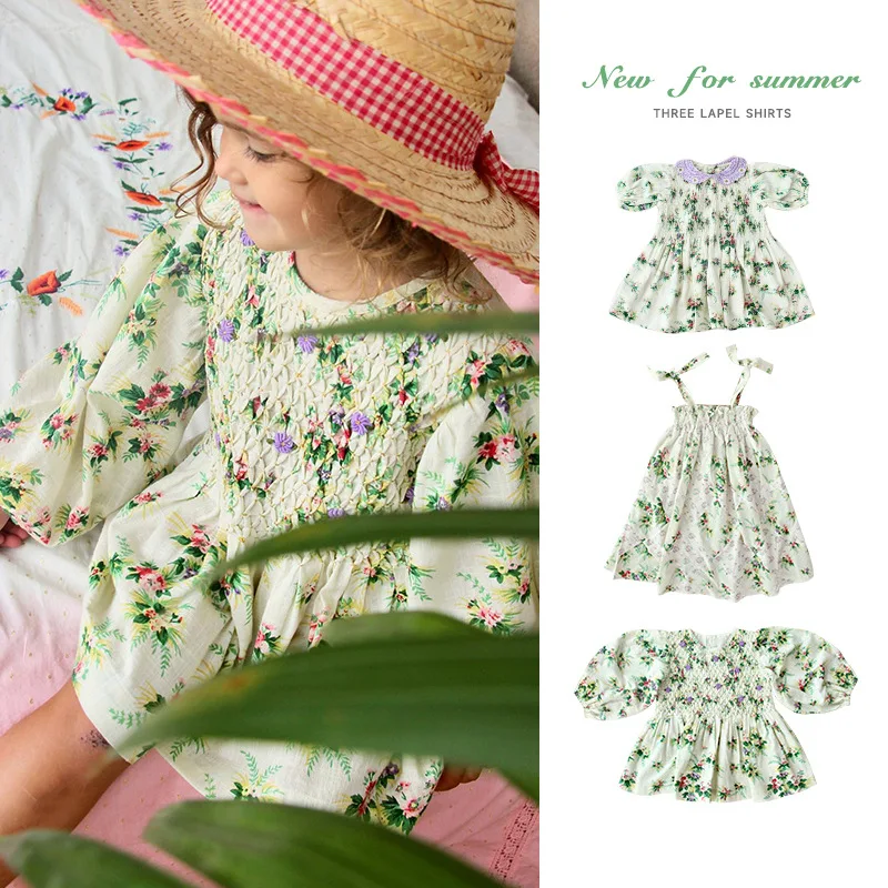 Girls Dress 2022 Summer Print Children's Dress Cotton Puff Sleeve Princess Dress Korean Style Sling Dress Children's Clothing
Girls Dress 2022 Summer Print Children's Dress Cotton Puff Sleeve Princess Dress Korean Style Sling Dress Children's Clothing