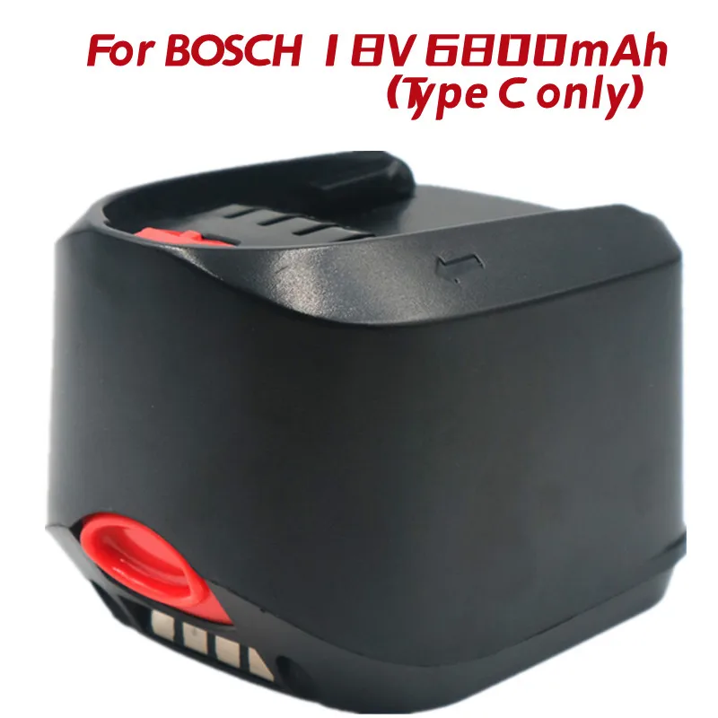 

18V 6.8Ah Li-Ion Power Tool Batterij Voor Bosch Psr 18 LI-2 2 607 336 039 2 607 336 208 Power 4All
