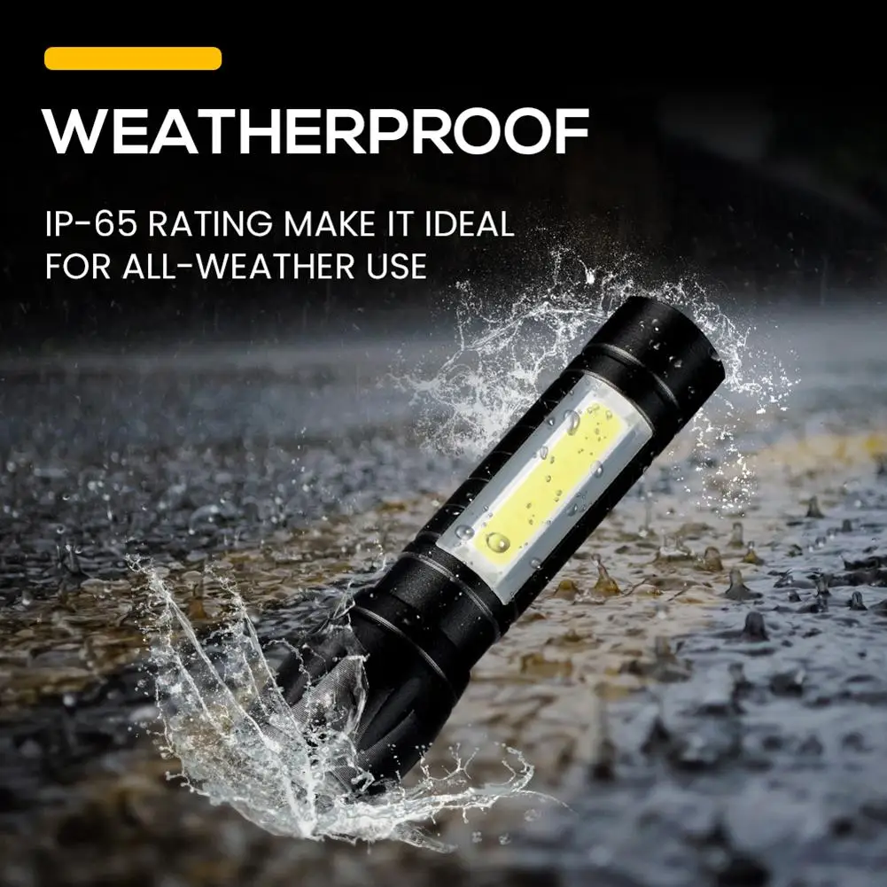 Aluminum Mini COB Zoomable Flashlight Usb Rechargeable Work Light Torch Handheld Emergency Inspection Lamp With Inside Battery
Aluminum Mini COB Zoomable Flashlight Usb Rechargeable Work Light Torch Handheld Emergency Inspection Lamp With Inside Battery