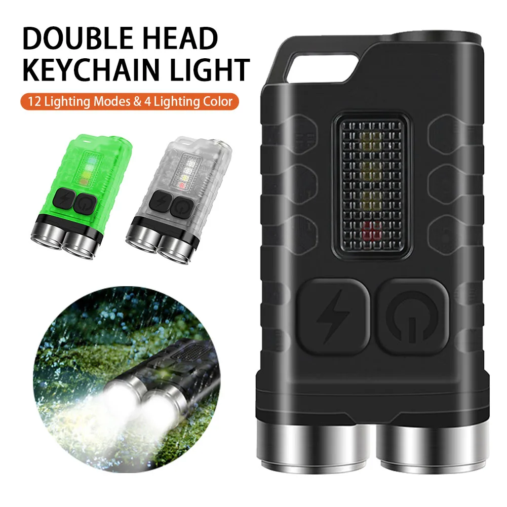 Portable EDC Keychain LED Fluorescence Flashlight Type-C Rechargeable Torch Work Light Magnet Buzzer 365nm UV V3 Plus Lantern
Portable EDC Keychain LED Fluorescence Flashlight Type-C Rechargeable Torch Work Light Magnet Buzzer 365nm UV V3 Plus Lantern