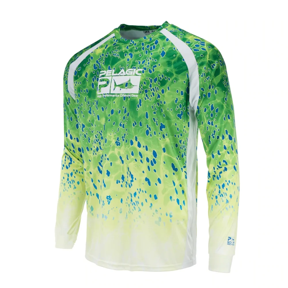Pelagic Fishing Men Long Sleeve Performance Shirt 50+ UPF Protection Quick Dry Tops Lightweight Thin Breathable Outdoor Shirts
Pelagic Fishing Men Long Sleeve Performance Shirt 50+ UPF Protection Quick Dry Tops Lightweight Thin Breathable Outdoor Shirts