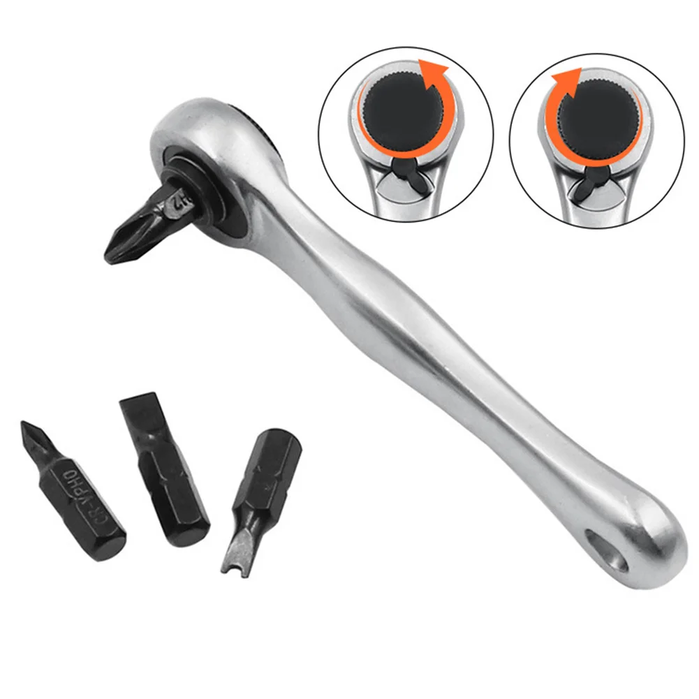 2 in 1 Dual Head Ratchet Socket Wrench 72 Teeth Mini Hex Bit Driver Screwdriver Handle Two-way Quick Release Wrench Spanner
2 in 1 Dual Head Ratchet Socket Wrench 72 Teeth Mini Hex Bit Driver Screwdriver Handle Two-way Quick Release Wrench Spanner