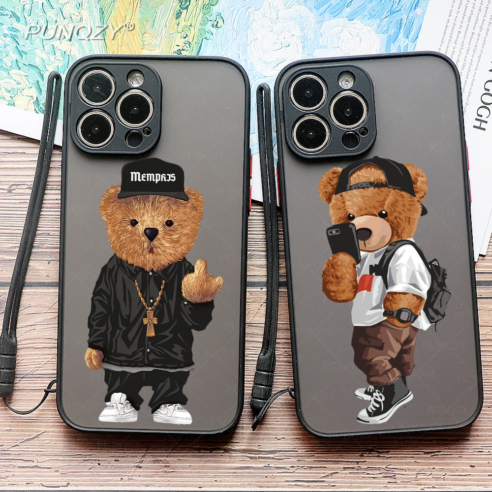 PUNQZY Cute Sweet Bear All-Inclusive Silicone Phone Case For iphone 13 11 12 14 PRO MAX 7 8 Plus 15 11 XR XS Hard PC Black Cover
PUNQZY Cute Sweet Bear All-Inclusive Silicone Phone Case For iphone 13 11 12 14 PRO MAX 7 8 Plus 15 11 XR XS Hard PC Black Cover