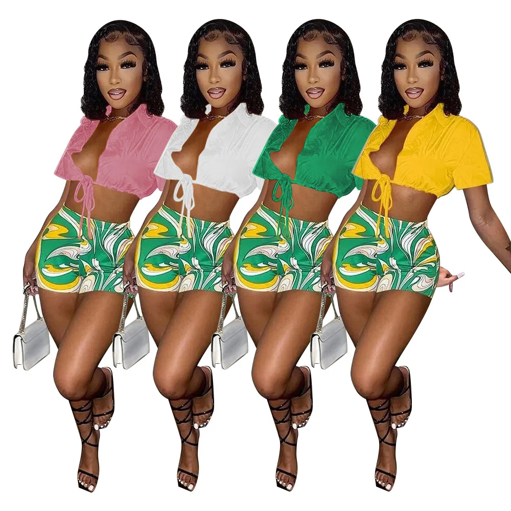 Tracksuit for Women 2 Piece Sets Short Shirts and Shorts Sets Ladies Sexy Outfits Streetwear Matching Sets
Tracksuit for Women 2 Piece Sets Short Shirts and Shorts Sets Ladies Sexy Outfits Streetwear Matching Sets