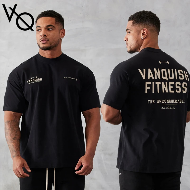 VANQUISH FITNESS Men Vintage Oversized T-Shirt Summer Sports Cotton Crew Neck Short Sleeve Joggers Gym Running Training T-Shirt
VANQUISH FITNESS Men Vintage Oversized T-Shirt Summer Sports Cotton Crew Neck Short Sleeve Joggers Gym Running Training T-Shirt