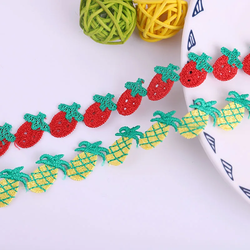 4/8 Yards Color Polyester Fabric Fruit Series Lace Water Soluble Embroidered Lace DIY Apparel Sewing Supplies Clothing Product 
4/8 Yards Color Polyester Fabric Fruit Series Lace Water Soluble Embroidered Lace DIY Apparel Sewing Supplies Clothing Product