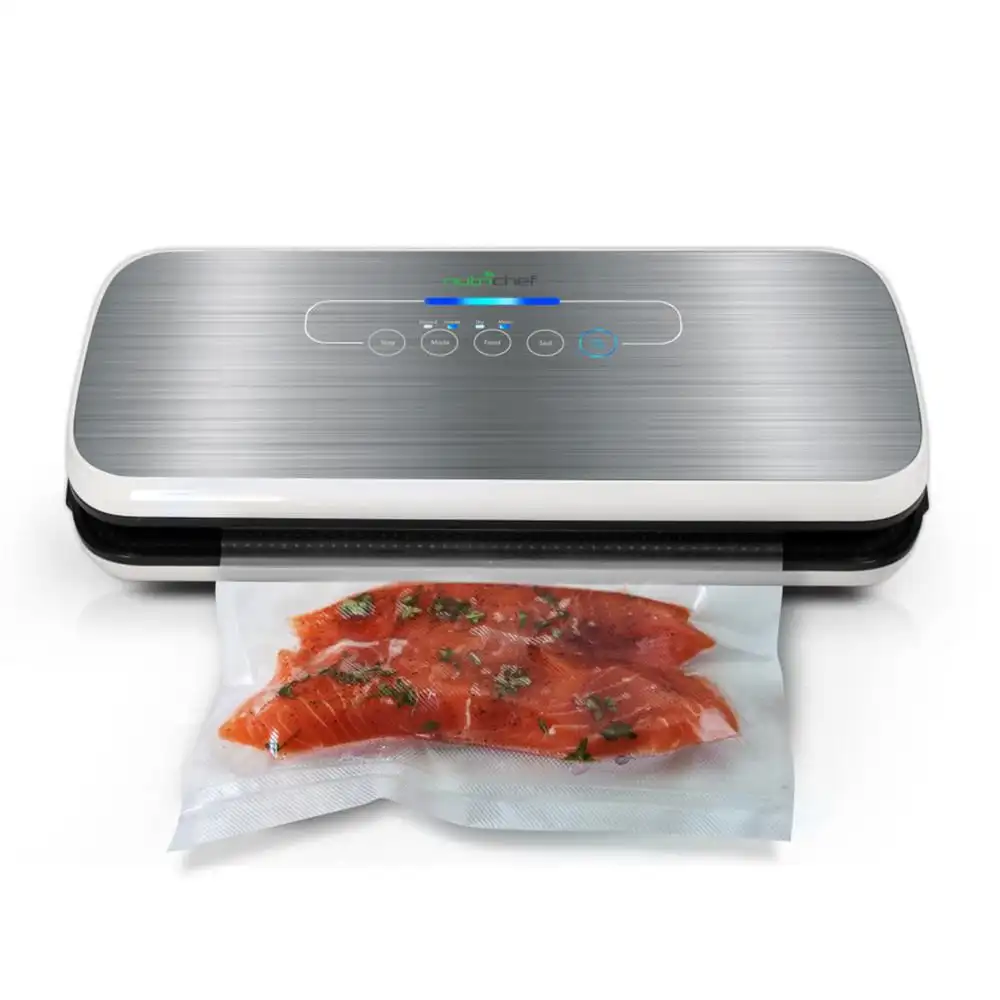 PKVS18SL Automatic Food Vacuum Sealer, Electric Air Sealing Preserver System (Silver)
PKVS18SL Automatic Food Vacuum Sealer, Electric Air Sealing Preserver System (Silver)