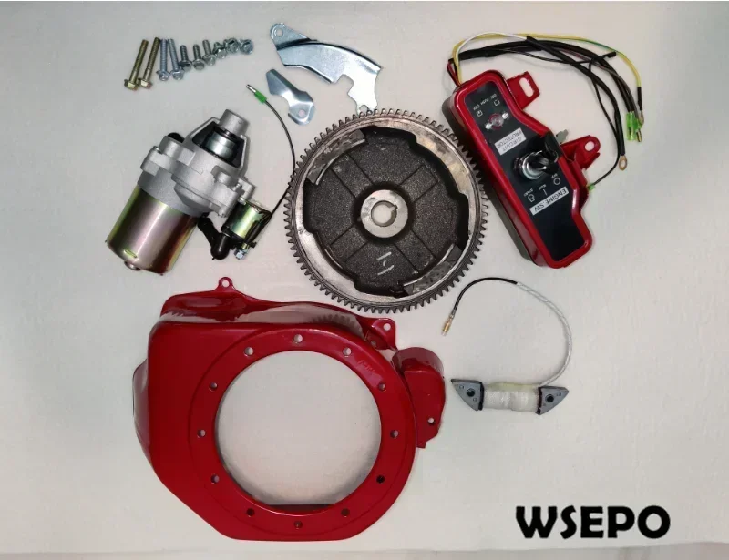 Комплект для сборки электростартера GX140 GX160 GX200 168F 170F
Комплект для сборки электростартера GX140 GX160 GX200 168F 170F