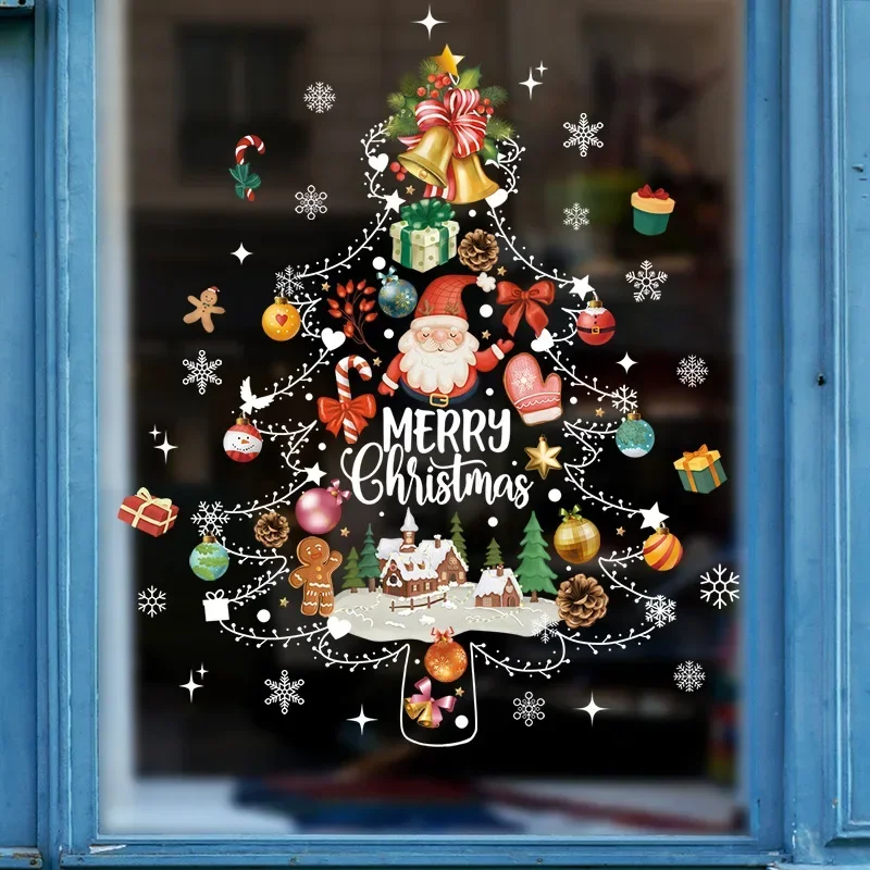 Christmas wall stickers electrostatic self-adhesive glass window Christmas decoration wall decals Christmas tree snowflakes gift
Christmas wall stickers electrostatic self-adhesive glass window Christmas decoration wall decals Christmas tree snowflakes gift