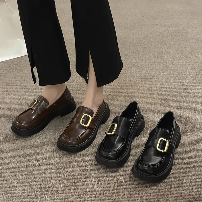 Casual Woman Shoe Autumn Slip-on Oxfords Round Toe British Style Female Footwear Shallow Mouth Loafers With Fur Fall Slip On Lea
Casual Woman Shoe Autumn Slip-on Oxfords Round Toe British Style Female Footwear Shallow Mouth Loafers With Fur Fall Slip On Lea