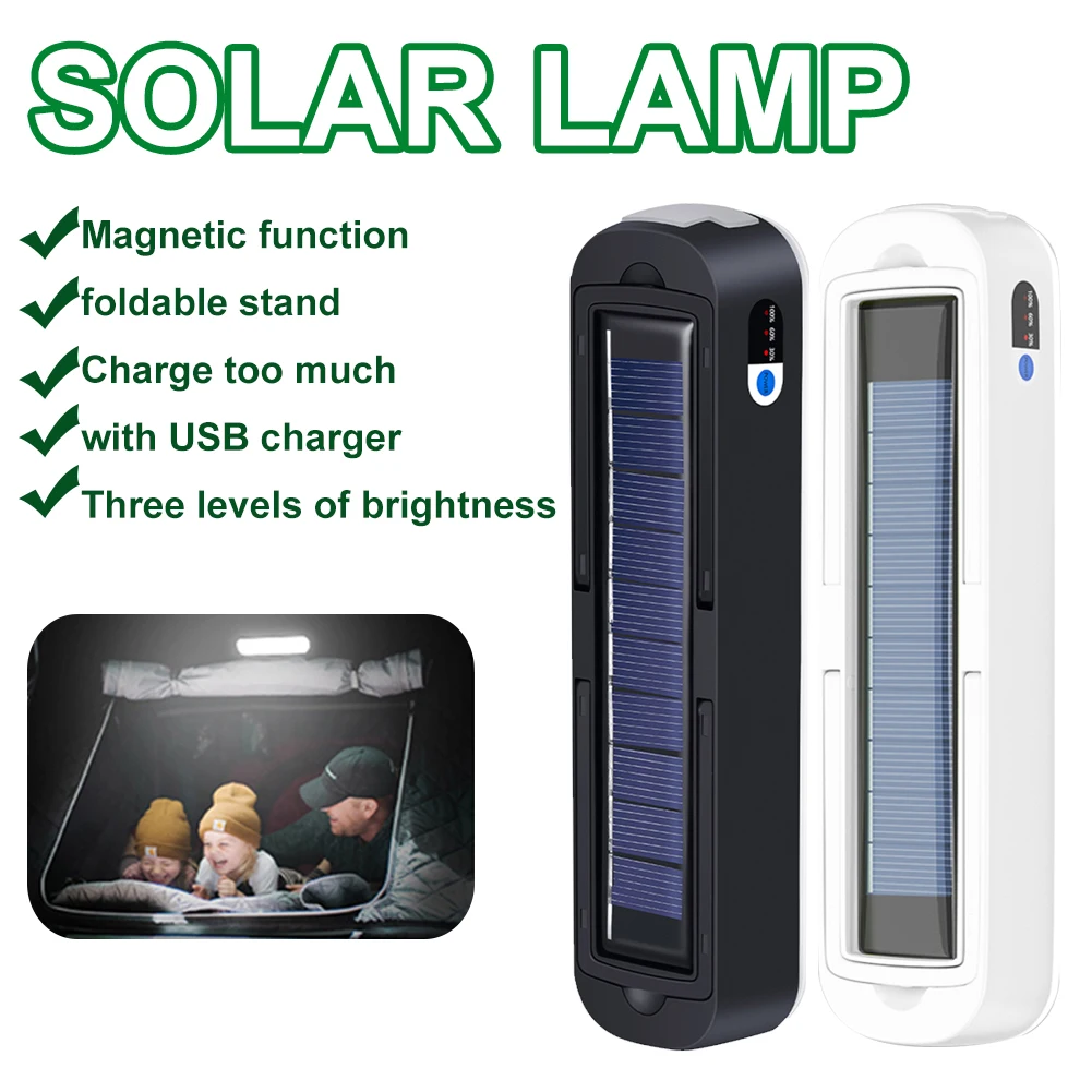 New Solar Powered LED Camping Light Magnetic Emergency Light Work Lamp Portable Outdoor Torch For Camping Night Market
New Solar Powered LED Camping Light Magnetic Emergency Light Work Lamp Portable Outdoor Torch For Camping Night Market