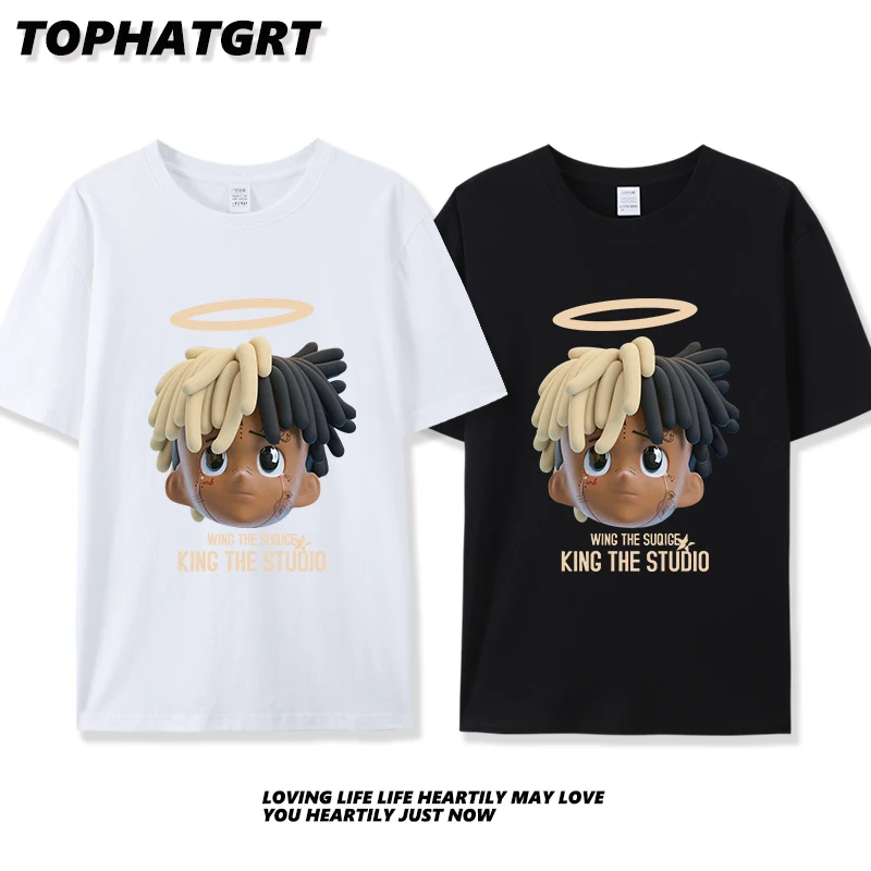 Cartoon XXXTentacions Pattern Printed T Shirt for Men Cotton Casual Short Sleeve Unisex Classic T-shirts Women Summer Clothing
Cartoon XXXTentacions Pattern Printed T Shirt for Men Cotton Casual Short Sleeve Unisex Classic T-shirts Women Summer Clothing