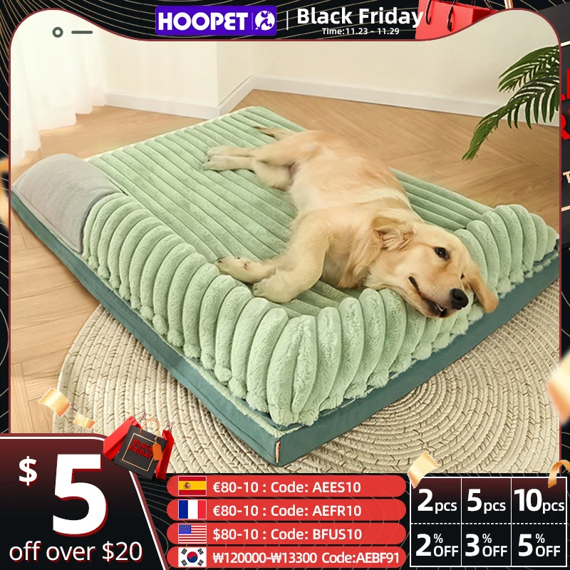 HOOPET L-3XL Big Dog Bed Removable Washable Sleeping Pad for Dogs Cats Pet Supplies Comfortable Cat Bed with Double Pillow
HOOPET L-3XL Big Dog Bed Removable Washable Sleeping Pad for Dogs Cats Pet Supplies Comfortable Cat Bed with Double Pillow