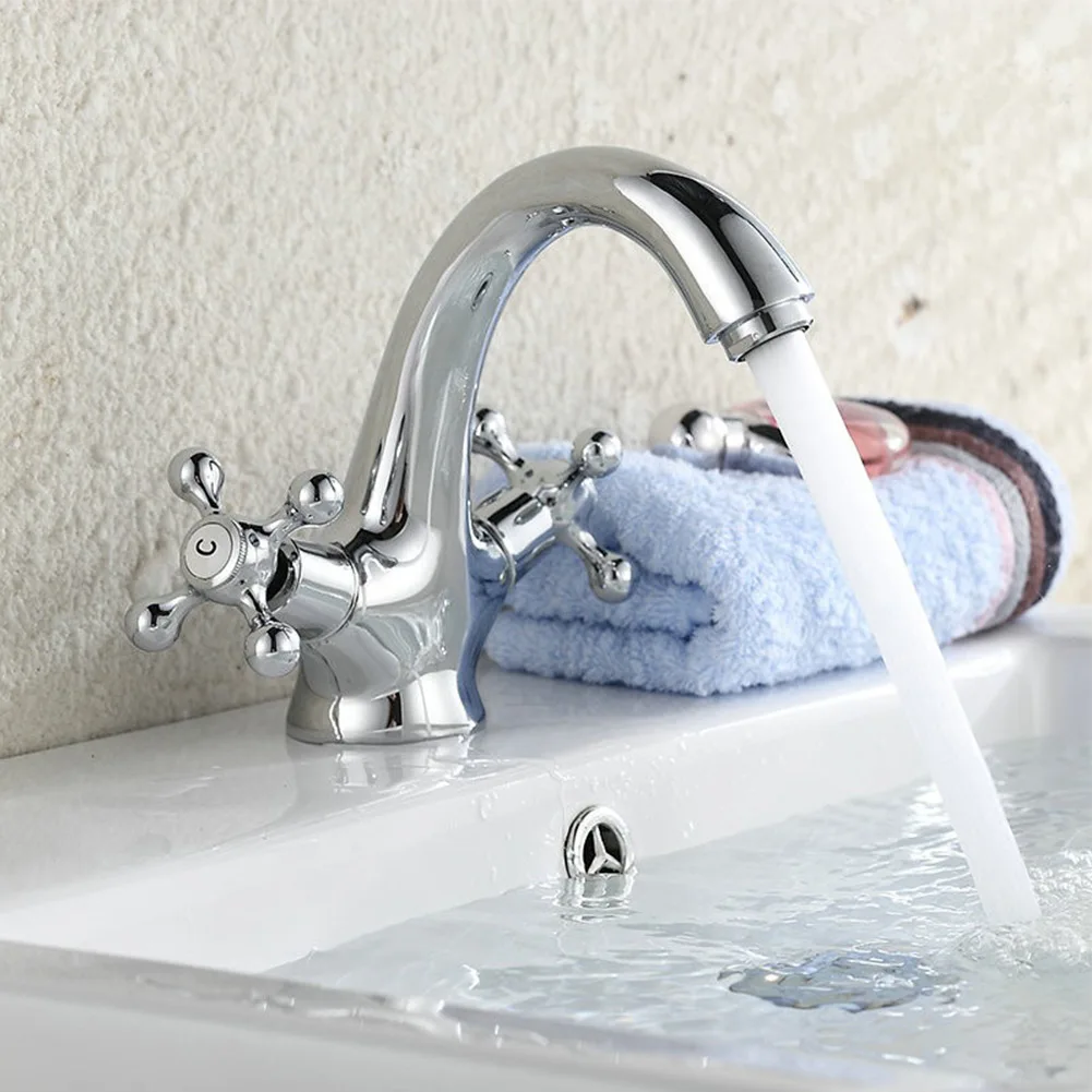 Bathroom Faucet Vintage Polished Chrome Plated Tap Double Handle Swivel Basin Tap Hot Cold Water Mixer Faucet
Bathroom Faucet Vintage Polished Chrome Plated Tap Double Handle Swivel Basin Tap Hot Cold Water Mixer Faucet