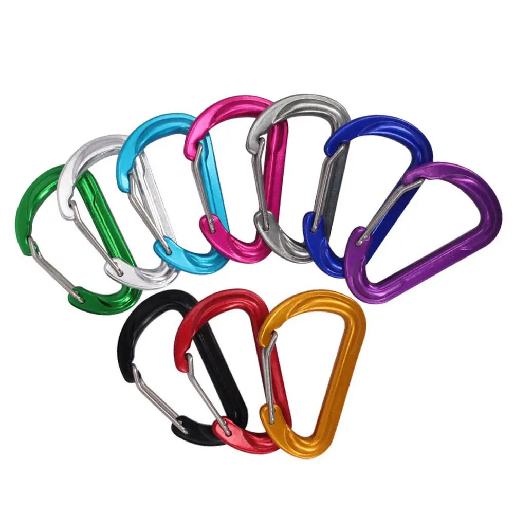 Outdoor Sports Multicolor Aluminium Equipment Camping Hiking Hook Alloy Carabiner Climbing Button Buckle Keychain
Outdoor Sports Multicolor Aluminium Equipment Camping Hiking Hook Alloy Carabiner Climbing Button Buckle Keychain