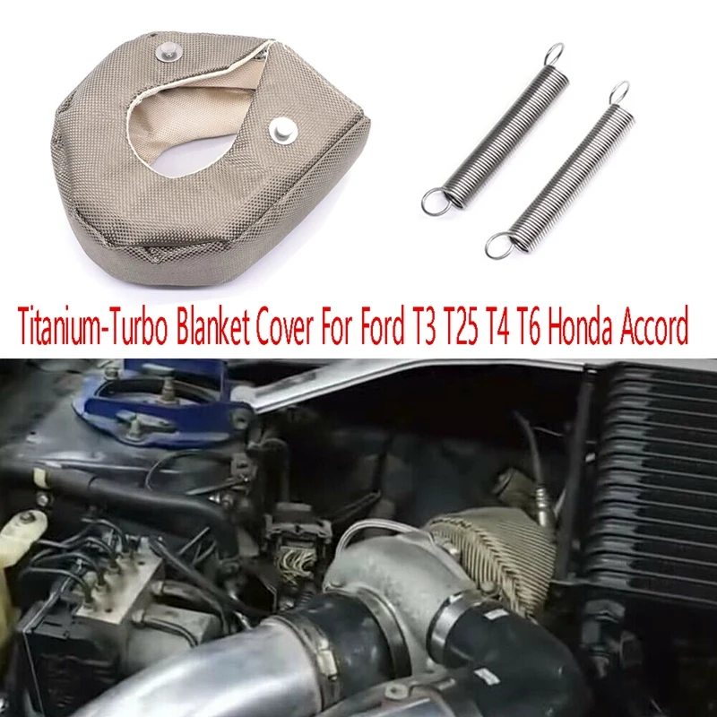 Titaniums Turbos Blanket Cover for Turbocharger Heat Shield Cover with Fastener Springs for Ford T3 T25 T4 Honda Accord
Titaniums Turbos Blanket Cover for Turbocharger Heat Shield Cover with Fastener Springs for Ford T3 T25 T4 Honda Accord