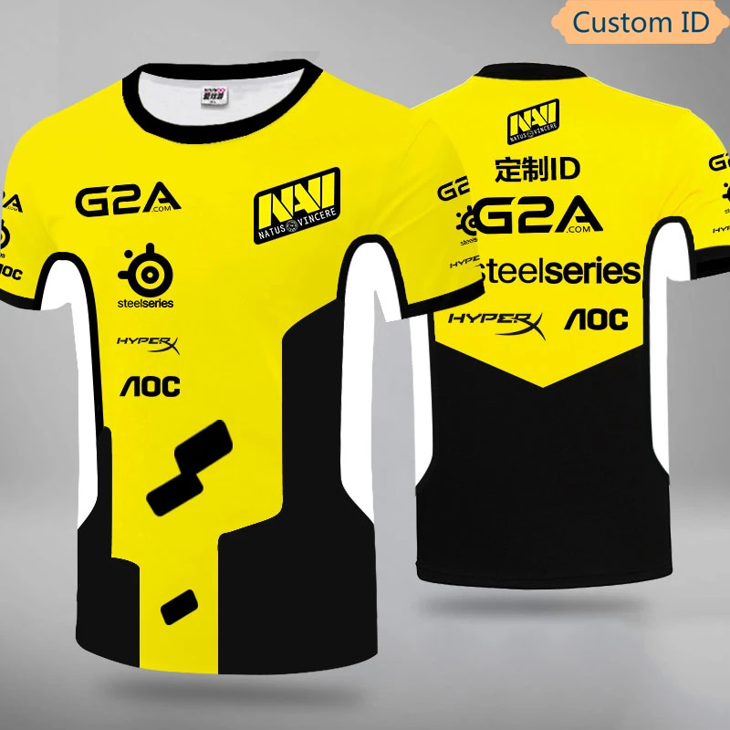 Ukrainian Natus Vincere T Shirt Men's Women's NAVI Gamer Shirts Uniforms Custom Size CSGO DotA2 LOL T Shirts High Quality
Ukrainian Natus Vincere T Shirt Men's Women's NAVI Gamer Shirts Uniforms Custom Size CSGO DotA2 LOL T Shirts High Quality