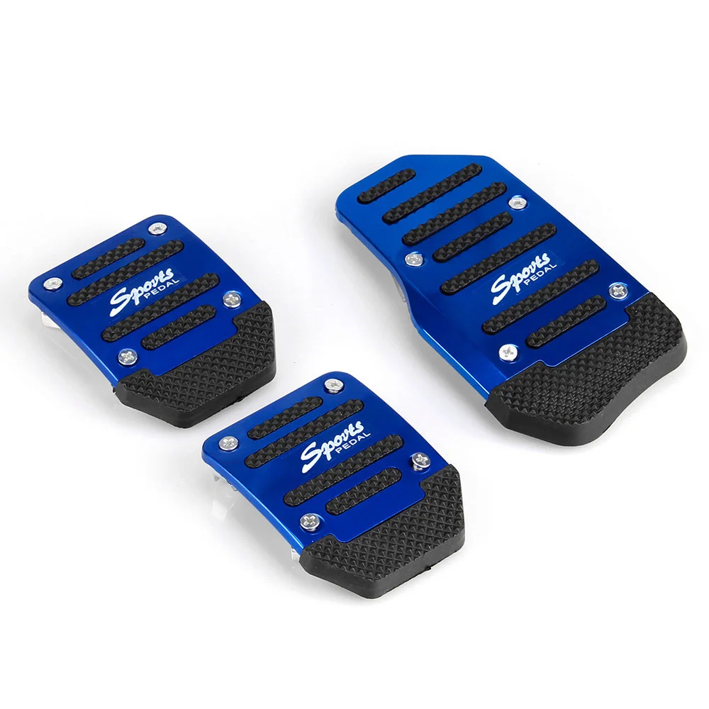 3Pcs/set Universal Aluminum Manual Transmission Non-Slip Car Pedal Cover Set Kit Red/Blue/Silver Auto Accessories
3Pcs/set Universal Aluminum Manual Transmission Non-Slip Car Pedal Cover Set Kit Red/Blue/Silver Auto Accessories
