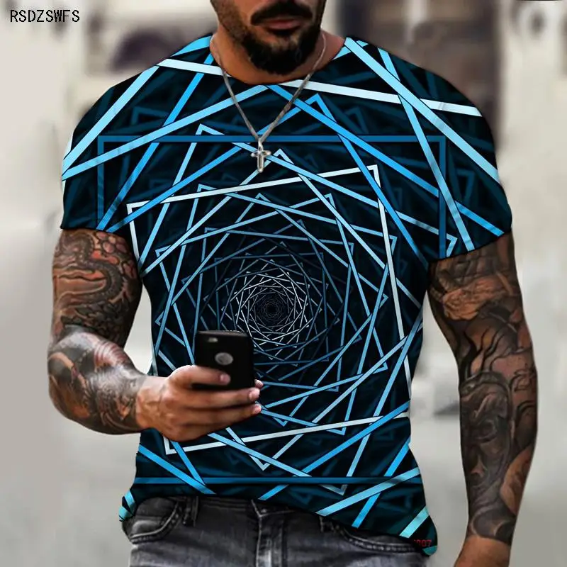 2021 Summer Hot Style Geometric Pattern 3D Printed T-shirt Three-dimensional Trend Personality Pullover Short Sleeve
2021 Summer Hot Style Geometric Pattern 3D Printed T-shirt Three-dimensional Trend Personality Pullover Short Sleeve