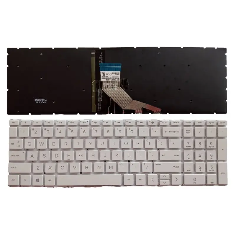 

backlit keyboard White FOR HP Pavilion 15-DA 15-DB 15-DX 15-CX 15-DR 250 G7 255 256 G7 15-CN 15-CS 15-CR 15-CW 17-BY 17-CA TPN-C