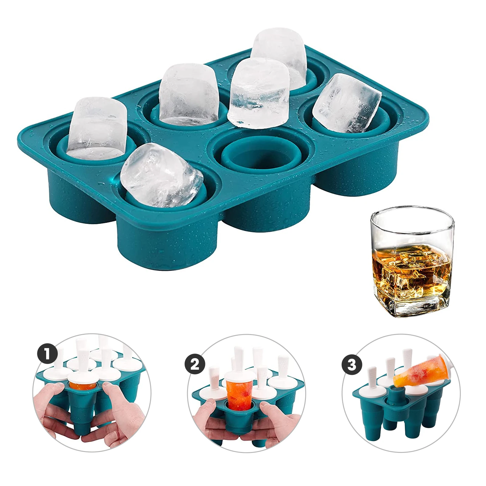 2 In1 Collapsible Popsicles Molds Easy Release Silicone Ice Pop Molds With Reusable Popsicle Stick For Homemade Popsicles
2 In1 Collapsible Popsicles Molds Easy Release Silicone Ice Pop Molds With Reusable Popsicle Stick For Homemade Popsicles