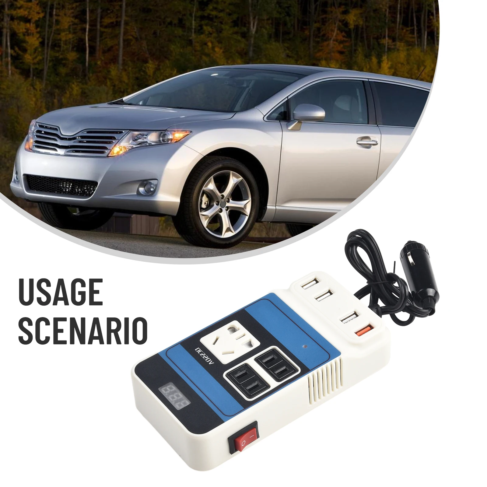 Car Vehicle Power Inverter DC12V 24V To DC110V/220V Converter Trip 4-USB ABS Universal Car Power Inverter Fits For Auto Truck
Car Vehicle Power Inverter DC12V 24V To DC110V/220V Converter Trip 4-USB ABS Universal Car Power Inverter Fits For Auto Truck