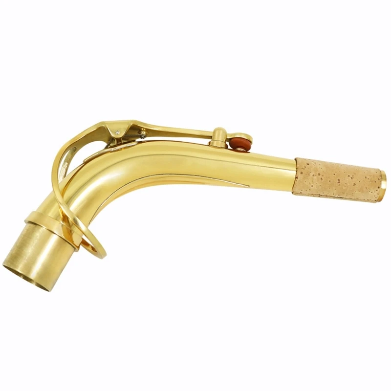 

Высококачественный латунный золотистый саксофон Y1QE диаметром 24,5 мм с изгибом шеи альт для саксофона на шею запасные части