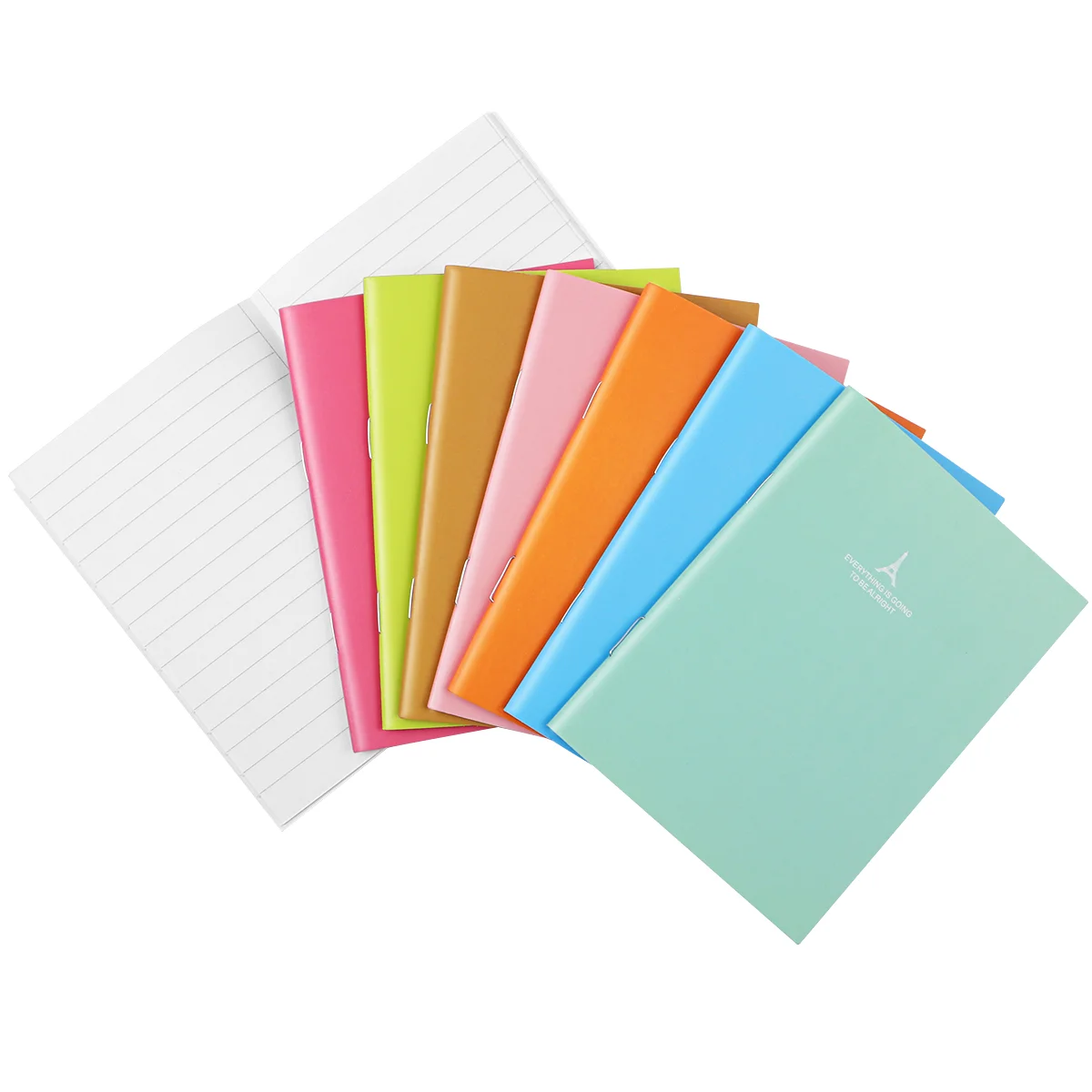 

24PCS Notebook, Candy Colors Portable Travel Set Steno Memo Pad Journals ( 8 Colros, 3pcs/ Color )
