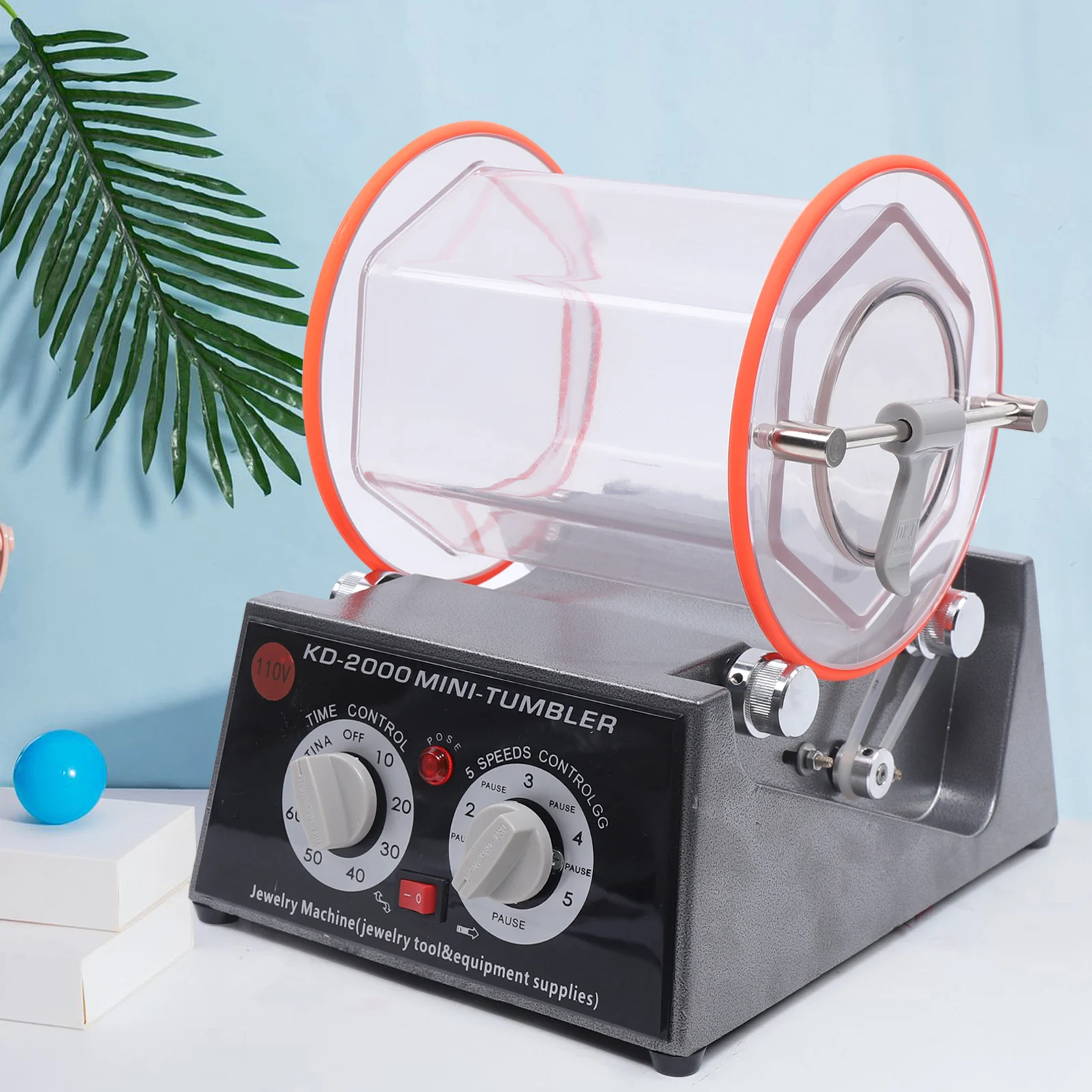 2PC 5KG Tumbler Jewelry Polisher Polishing Drum Polishing Machine Jewelry Polisher 
2PC 5KG Tumbler Jewelry Polisher Polishing Drum Polishing Machine Jewelry Polisher