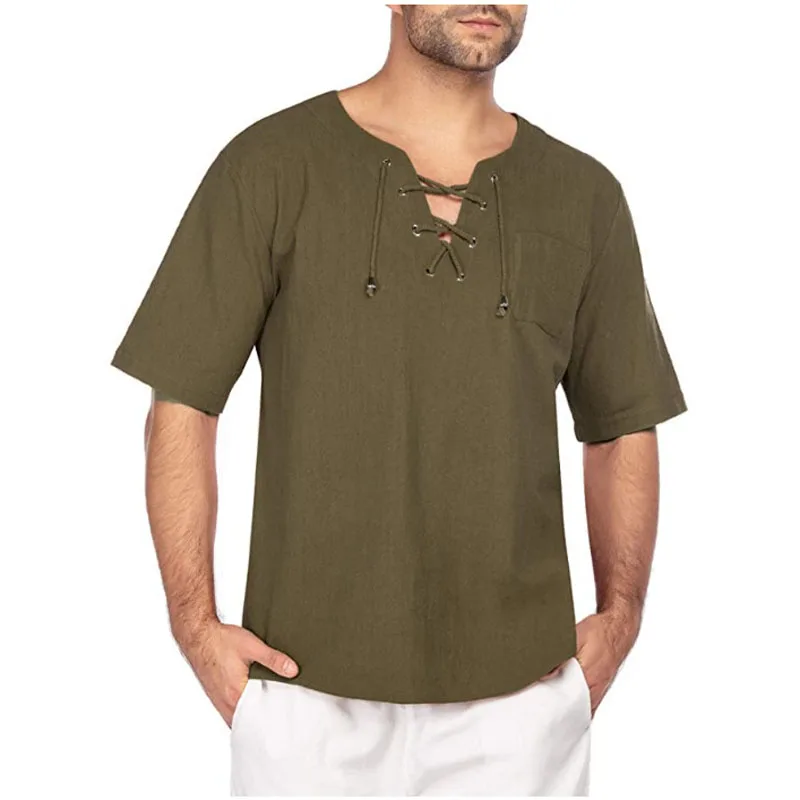 Men Summer Shirts Short Sleeve Breathable Linen Men's Casual T Shirts Clothes Solid Color Shirt Mens Pullover Tops Blouse MY351
Men Summer Shirts Short Sleeve Breathable Linen Men's Casual T Shirts Clothes Solid Color Shirt Mens Pullover Tops Blouse MY351