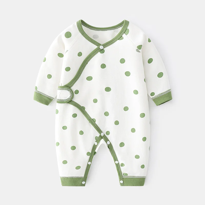

Lawadka 0-6M Spring Autumn Infant Girls Boys Romper For Newborn Baby Dot Print Jumpsuit Clothes For Baby Boy From 0 to 3 Months