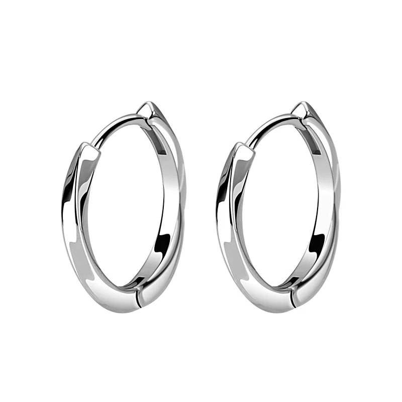 Korean Fashion Small Hoop Earring Boy Jewelry 925 Silver Mobius Strip Copper Antiallergic Ear Stud for Men Eardrop Free Shipping
Korean Fashion Small Hoop Earring Boy Jewelry 925 Silver Mobius Strip Copper Antiallergic Ear Stud for Men Eardrop Free Shipping