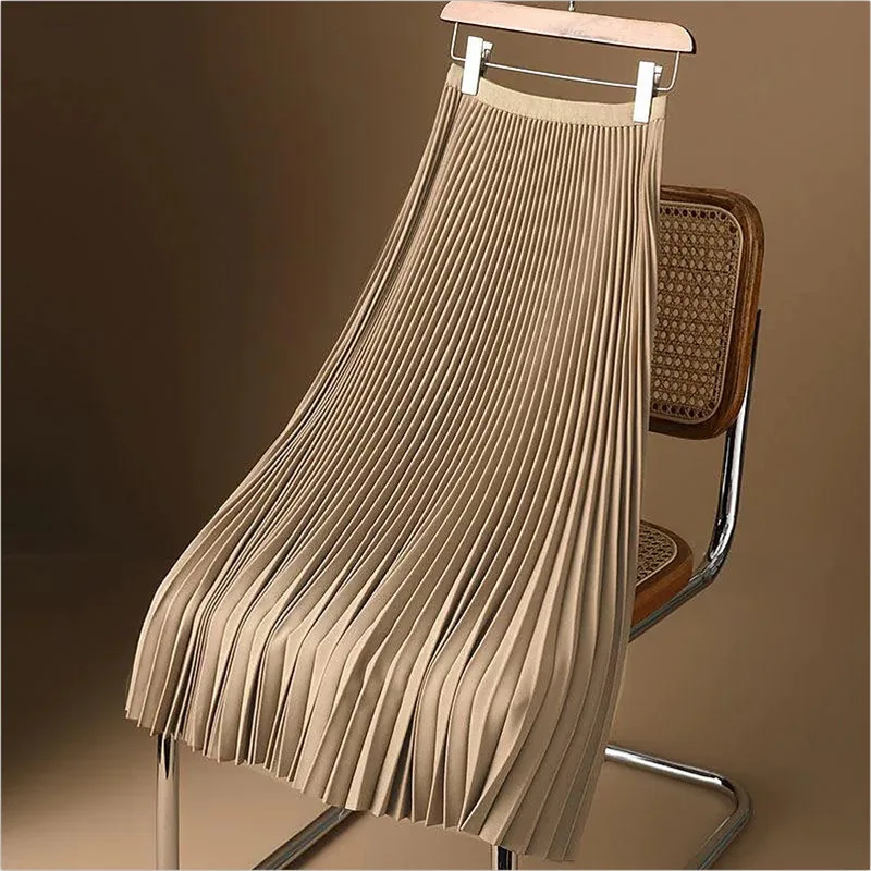 2023 Summer Women's Clothing Solid Color Satin Pleated Skirt Large Versatile Half Skirt Trendy Casual Loose Polyester Dresses
2023 Summer Women's Clothing Solid Color Satin Pleated Skirt Large Versatile Half Skirt Trendy Casual Loose Polyester Dresses