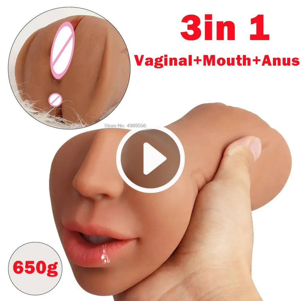 

Male Masturbators Realistic Vagina Sex Toys for Men Blowjob Doll Silicone Artificial Pocket Pussy Masturbation Sexy Aircraft Cup
