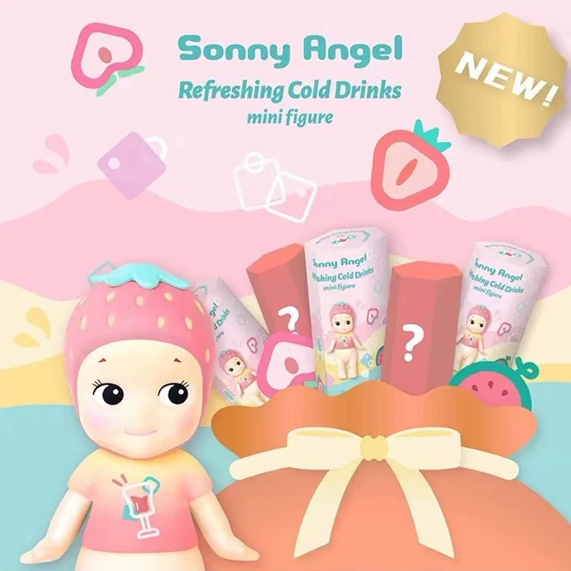 

Sonny Angel Blind Box Ice Drink Summer Series Anime Figure Mystery Box Guess Bag Action Figure Cartoon Model Toys Surprise Gifts